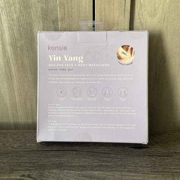 Kensie Yin Yang Gua Sha Face & Body Massagers New! - Picture 2 of 3